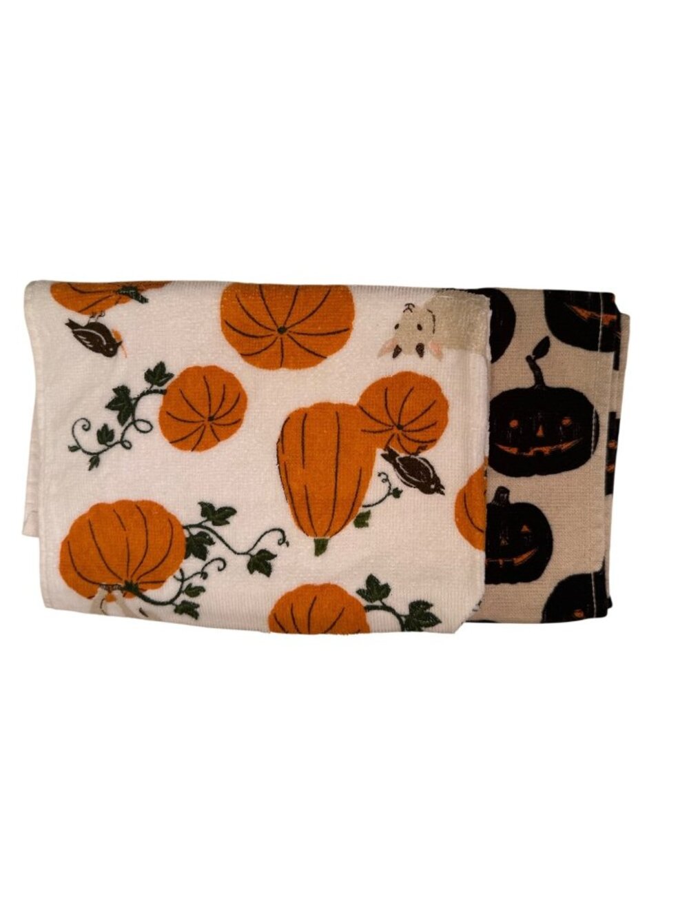 2- Place & Time Celebrate Fall Together Dish Cloth 16.5" x 26" Halloween EUC